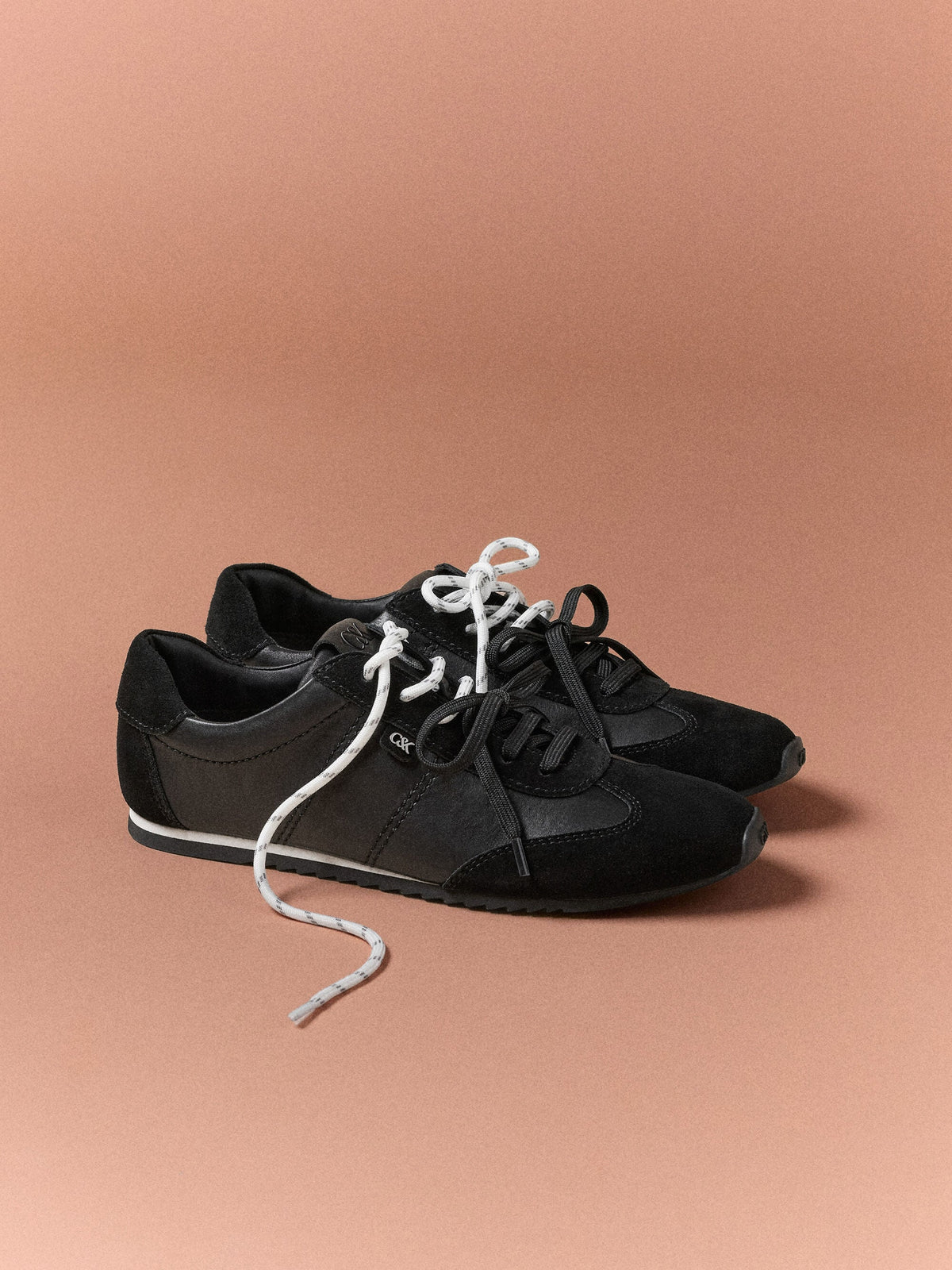 CHARLES & KEITH Recommended | Jace Leather & Suede Sneakers - Dark Brown