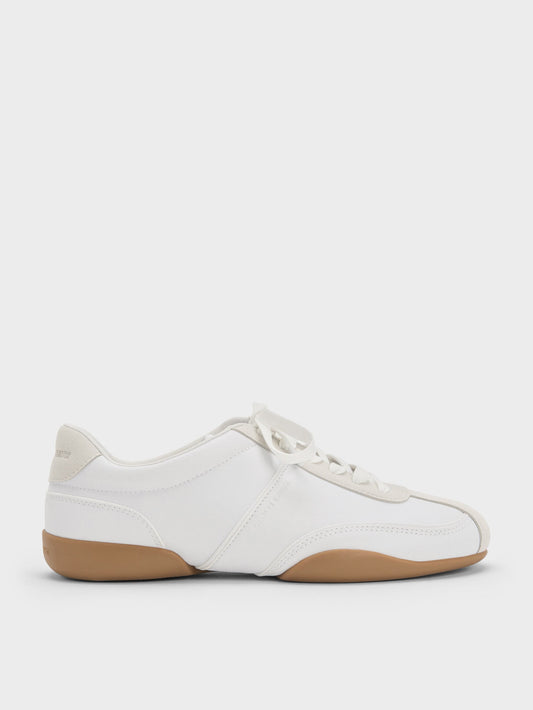 CHARLES & KEITH Recommended | Louise Two-Tone Sneakers - White
