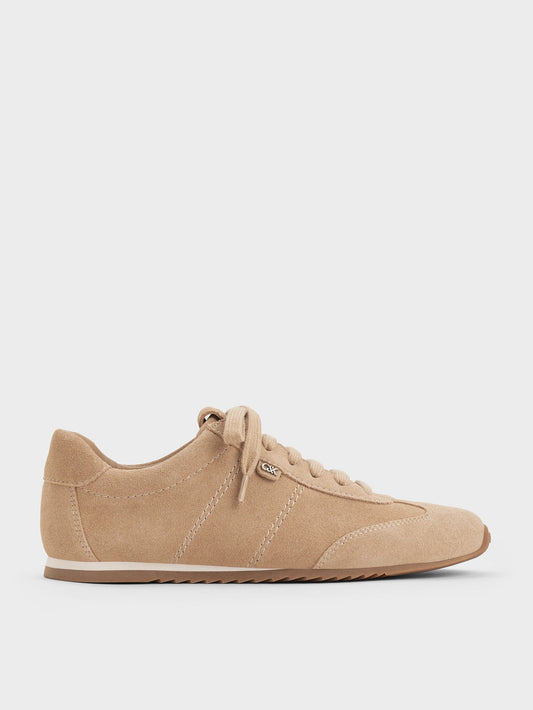 CHARLES & KEITH Best Price | Jace Suede Sneakers - Beige