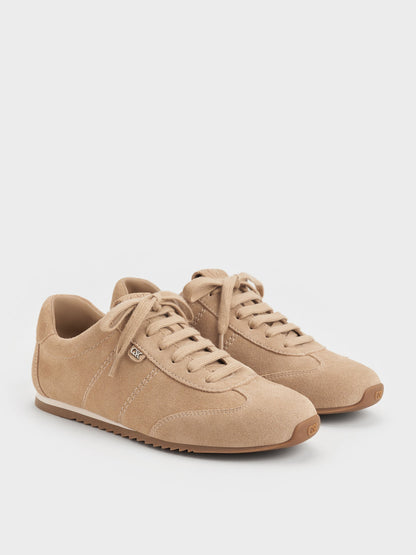 CHARLES & KEITH Best Price | Jace Suede Sneakers - Beige