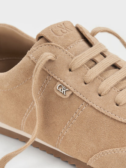 CHARLES & KEITH Best Price | Jace Suede Sneakers - Beige