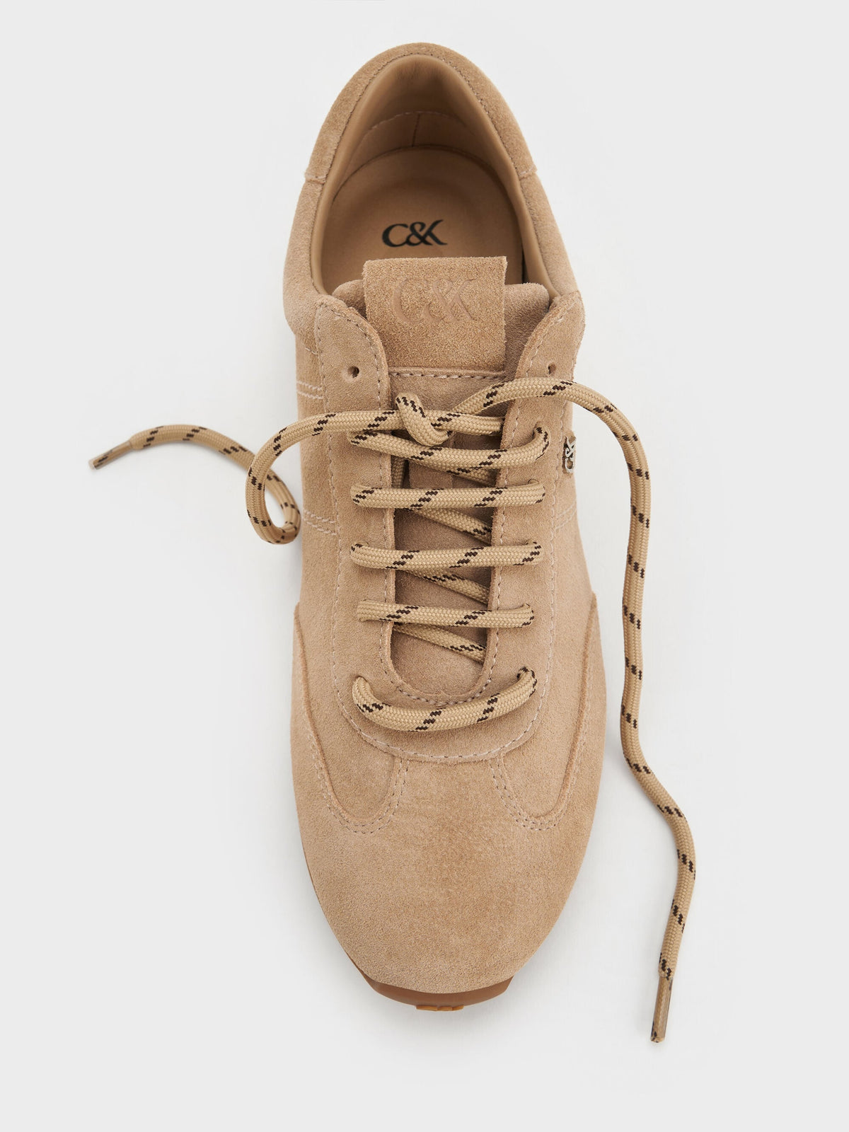 CHARLES & KEITH Best Price | Jace Suede Sneakers - Beige