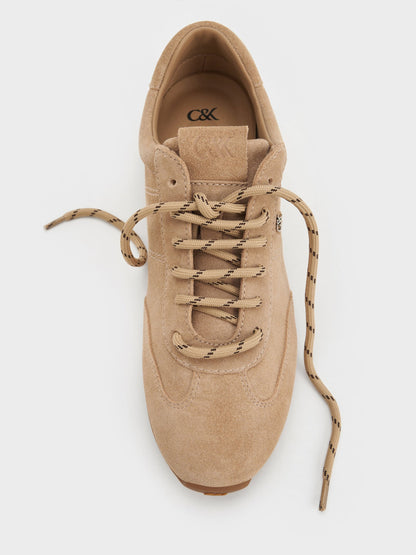 CHARLES & KEITH Best Price | Jace Suede Sneakers - Beige