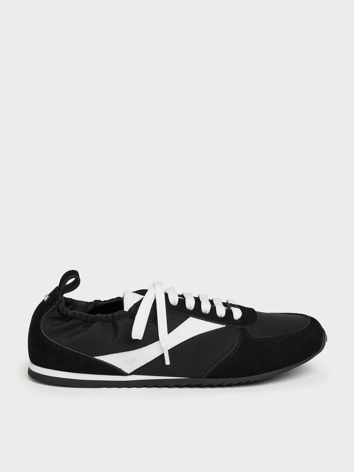 CHARLES & KEITH Essential | Jace Sneakers - Black Textured