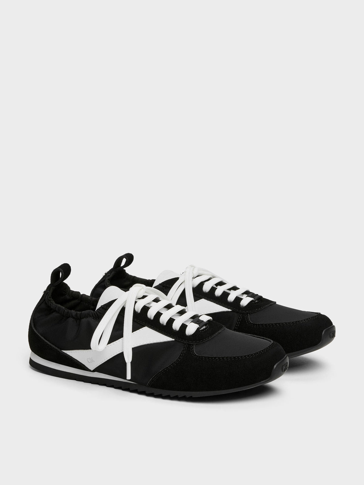 CHARLES & KEITH Essential | Jace Sneakers - Black Textured