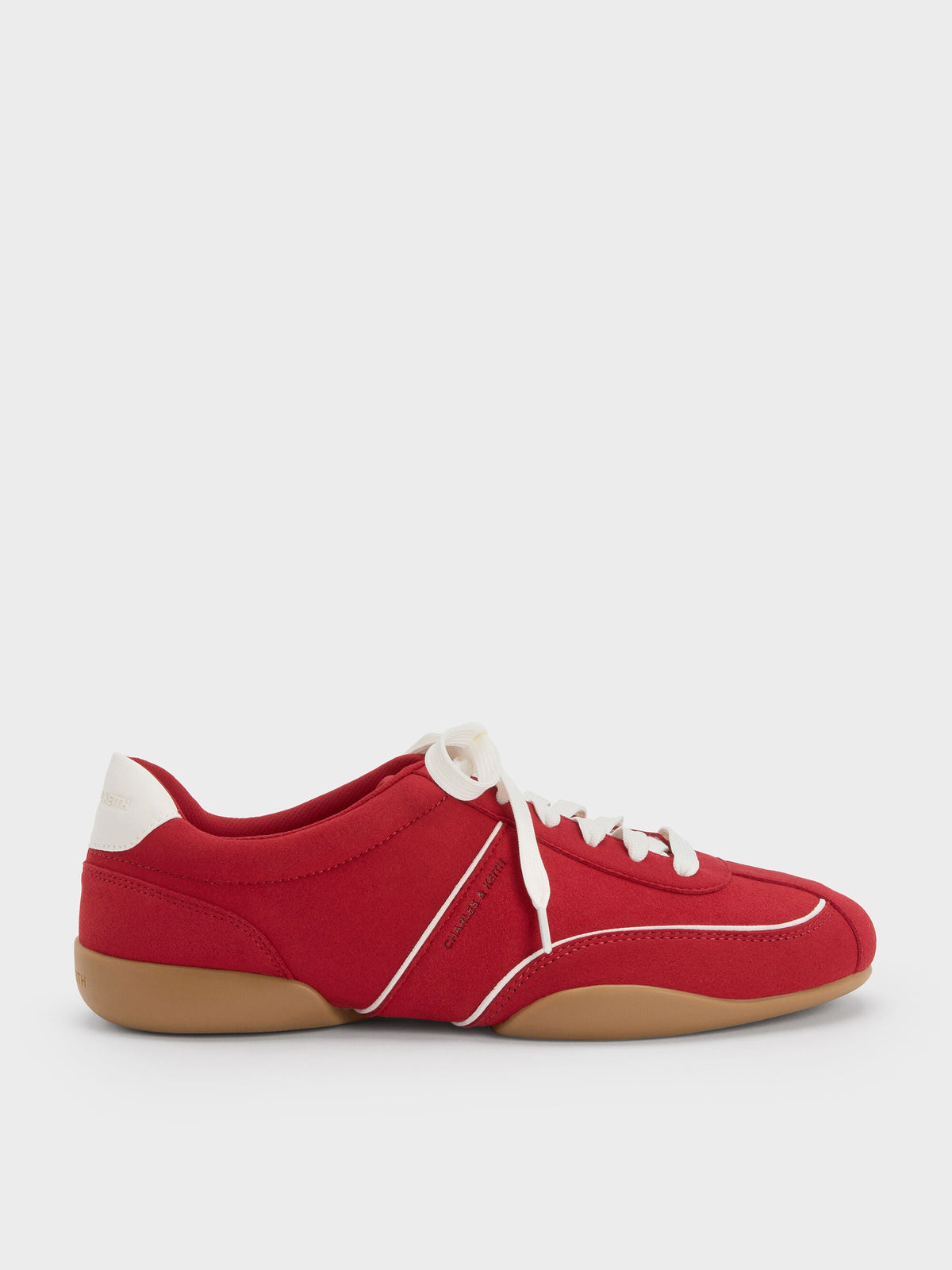CHARLES & KEITH Top Pick | Louise Contrast-Trim Sneakers - Red