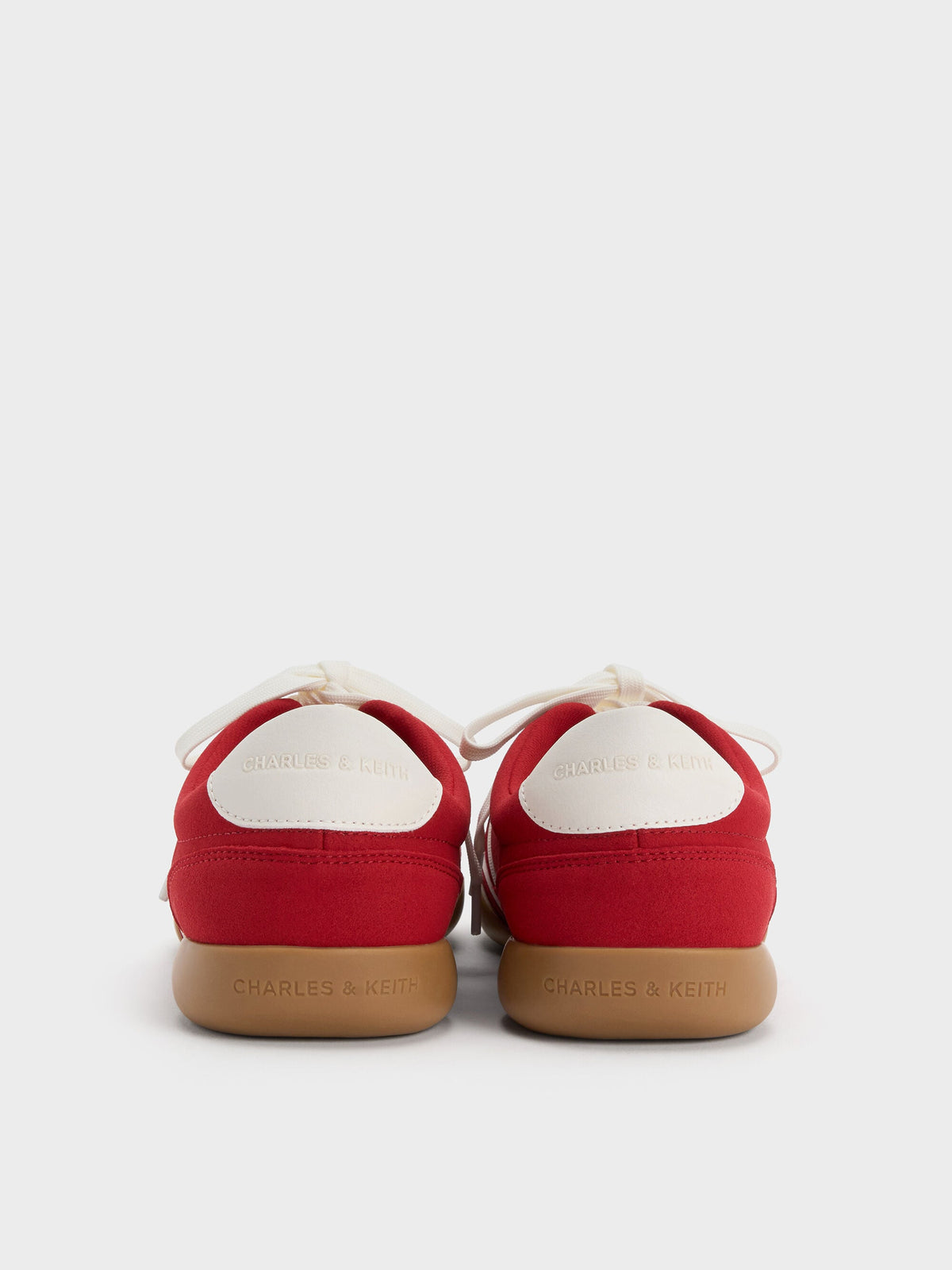 CHARLES & KEITH Top Pick | Louise Contrast-Trim Sneakers - Red