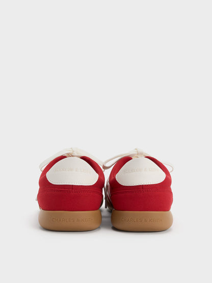 CHARLES & KEITH Top Pick | Louise Contrast-Trim Sneakers - Red