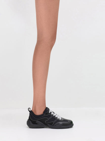 CHARLES & KEITH Sale | Minette Low-Top Sneakers - Black Textured