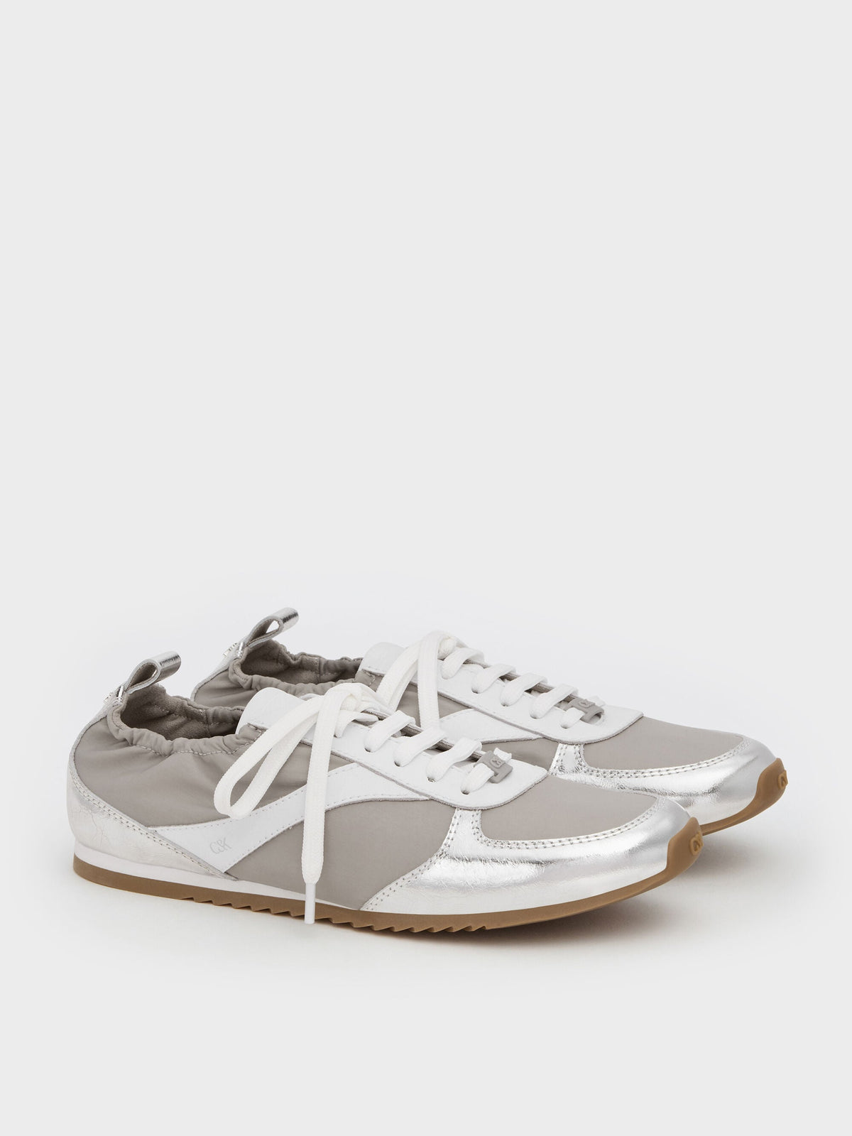 CHARLES & KEITH Great Value | Jace Metallic Sneakers - Silver