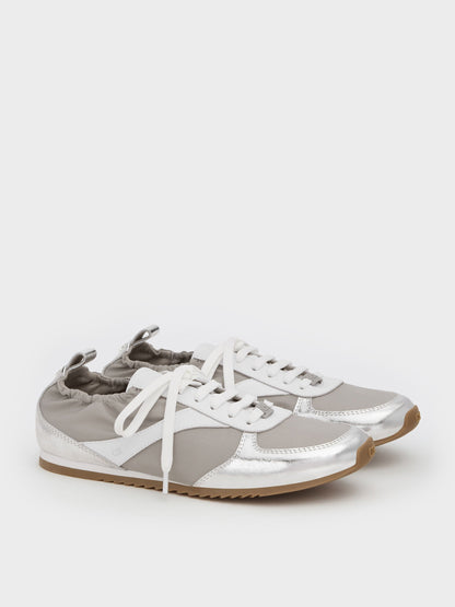 CHARLES & KEITH Great Value | Jace Metallic Sneakers - Silver