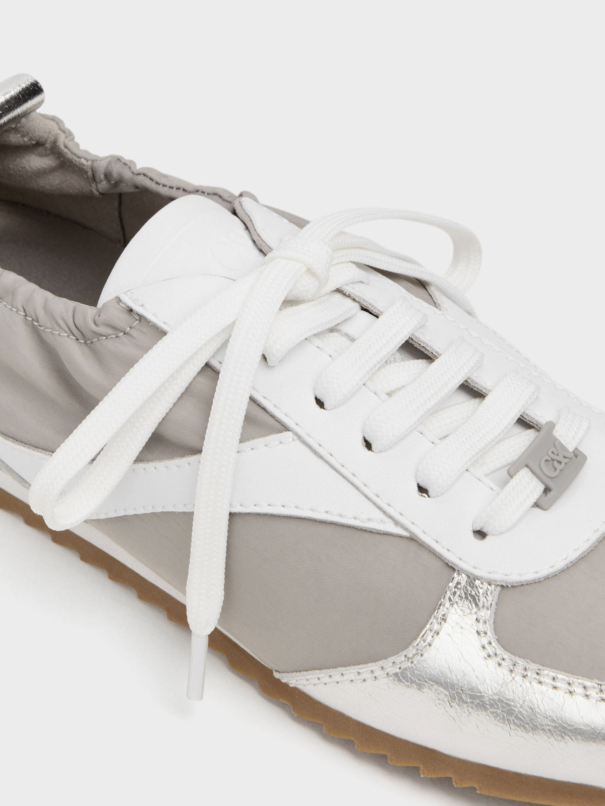 CHARLES & KEITH Great Value | Jace Metallic Sneakers - Silver