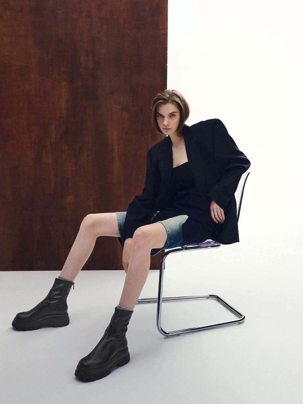 CHARLES & KEITH Smart Buy | Leoi Chunky Ankle Boots - Black
