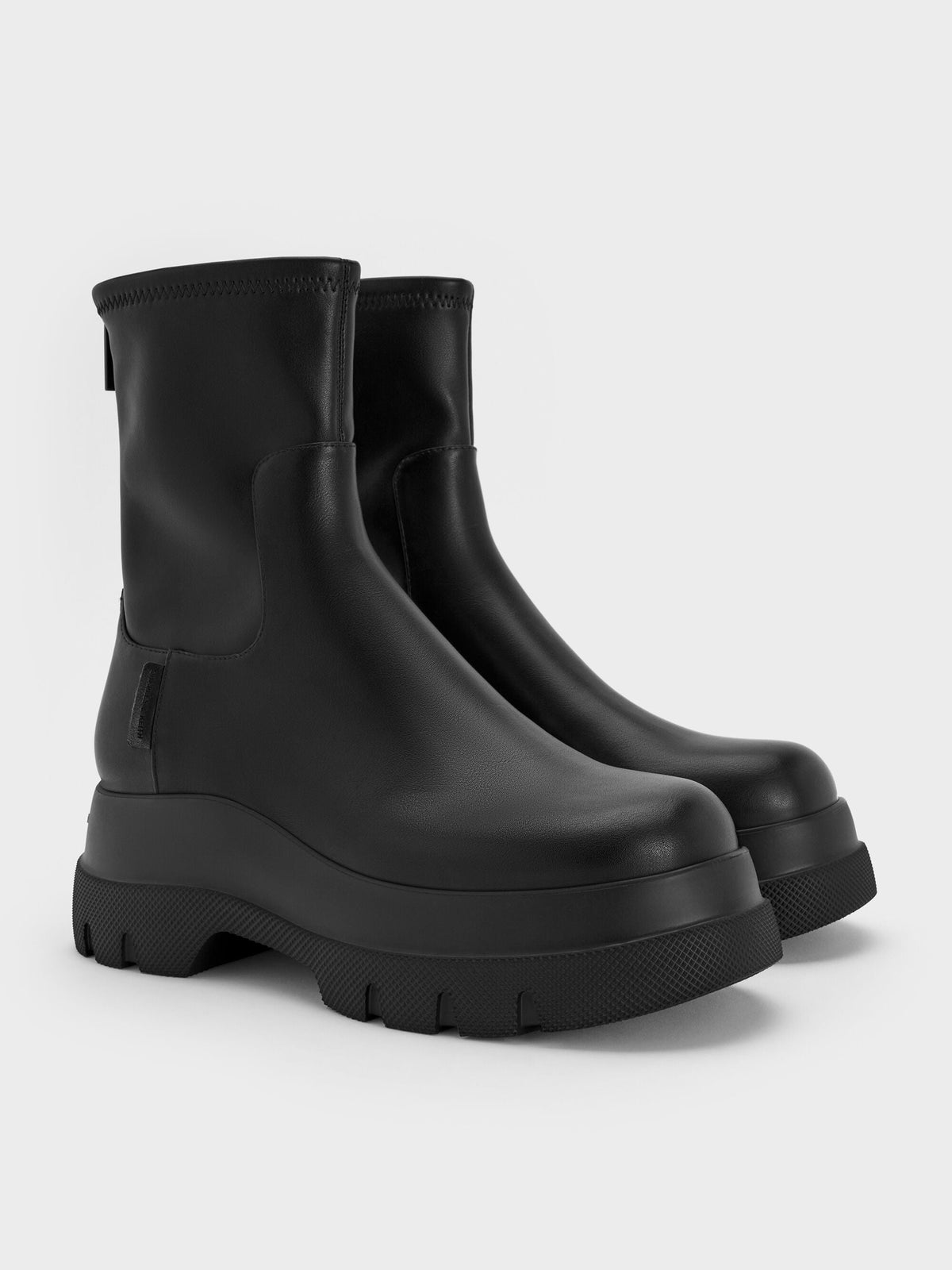 CHARLES & KEITH Smart Buy | Leoi Chunky Ankle Boots - Black
