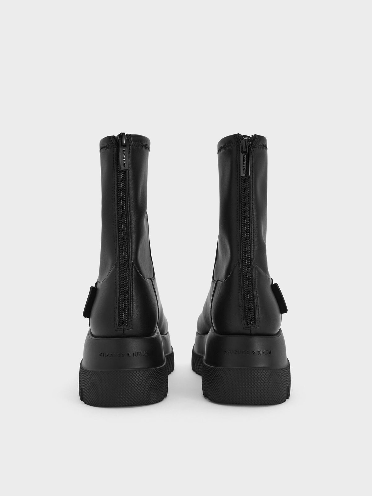 CHARLES & KEITH Smart Buy | Leoi Chunky Ankle Boots - Black