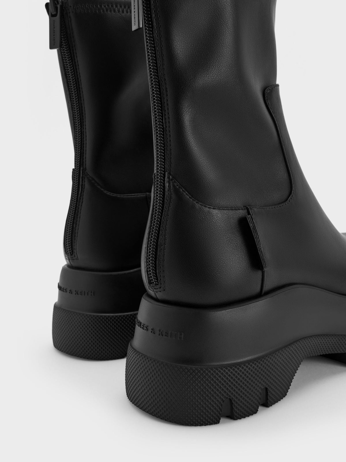 CHARLES & KEITH Smart Buy | Leoi Chunky Ankle Boots - Black