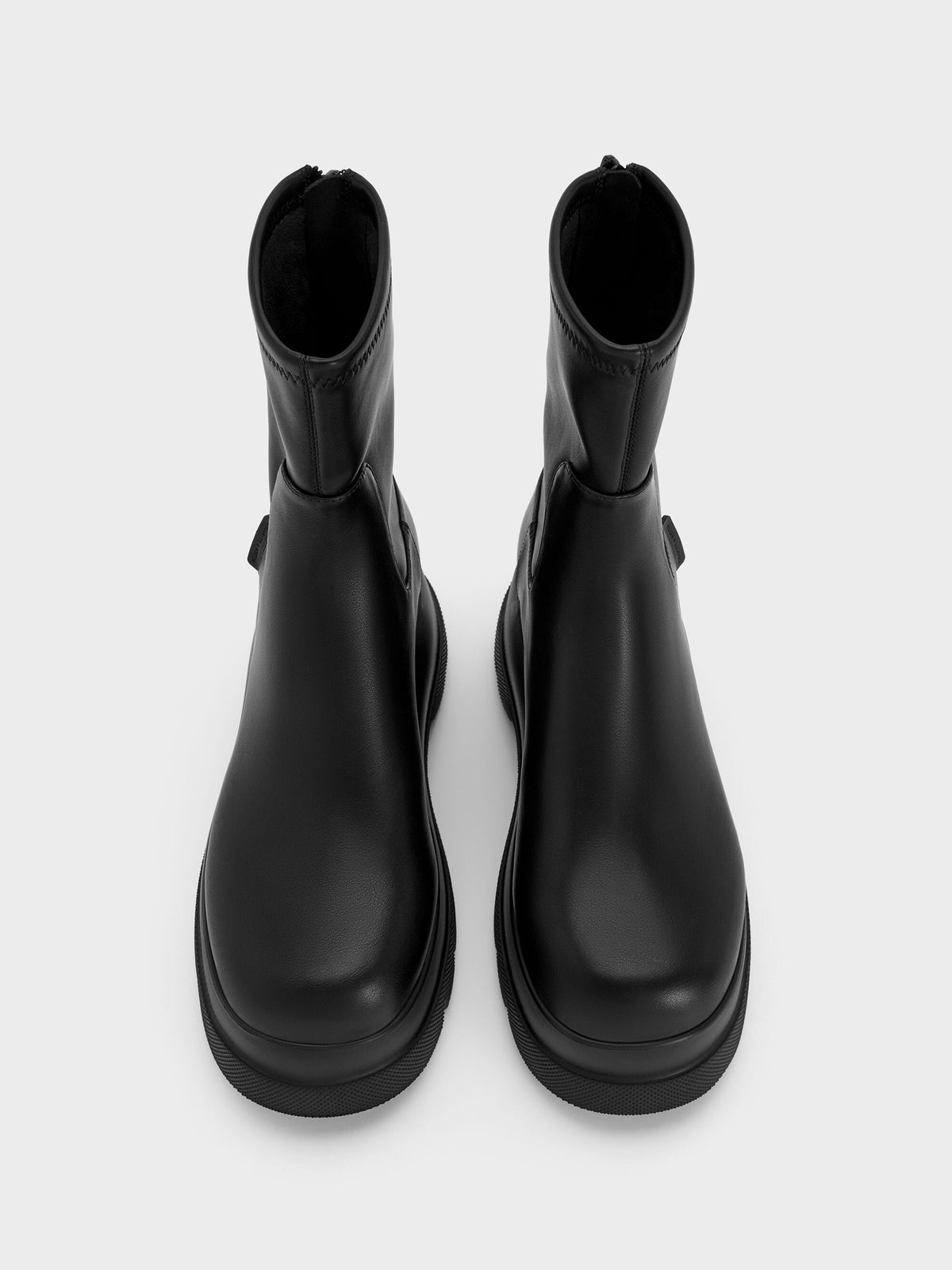 CHARLES & KEITH Smart Buy | Leoi Chunky Ankle Boots - Black