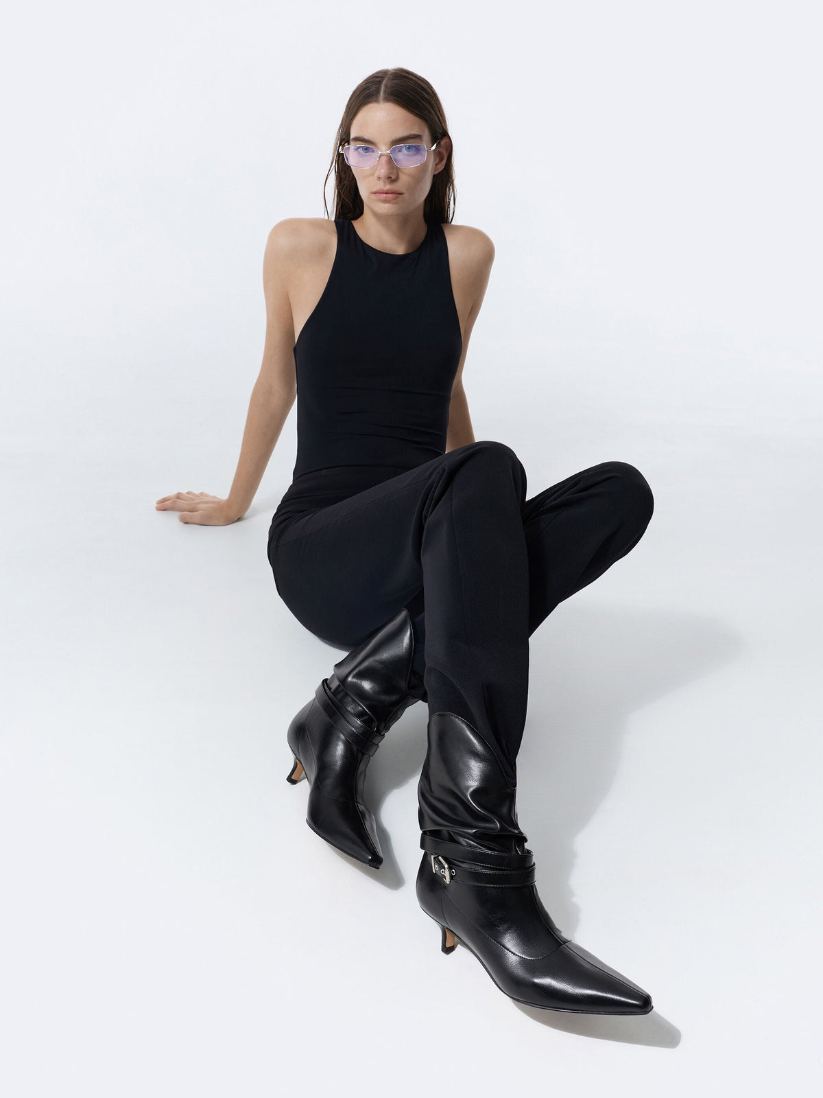 CHARLES & KEITH Latest | Karter Kitten-Heel Boots - Black