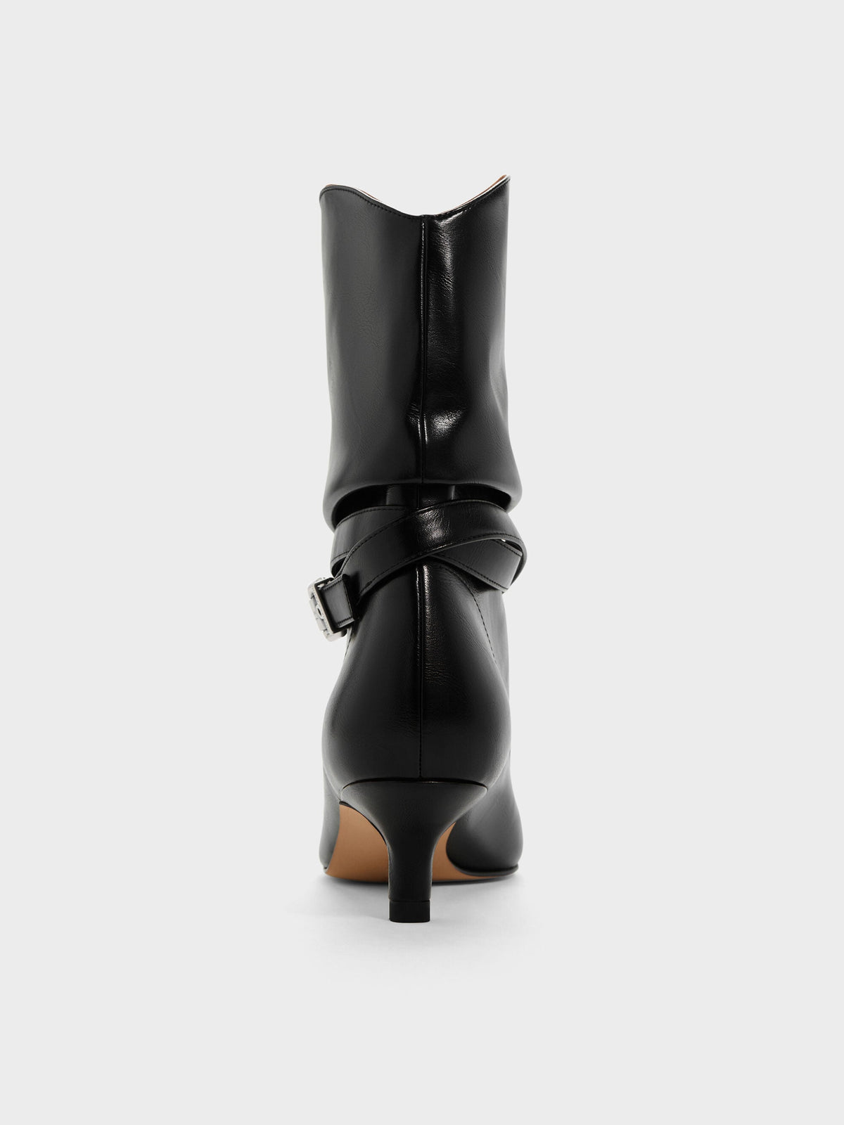 CHARLES & KEITH Latest | Karter Kitten-Heel Boots - Black