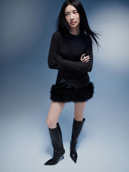 CHARLES & KEITH Recommended | Pointed Stiletto Knee-High Boots - Black