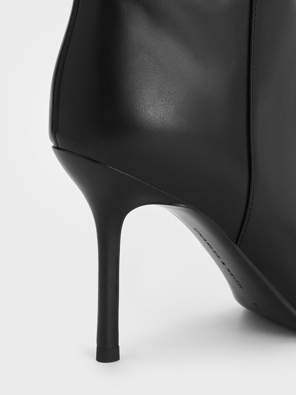 CHARLES & KEITH Recommended | Pointed Stiletto Knee-High Boots - Black