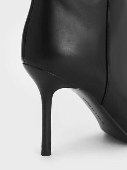 CHARLES & KEITH Recommended | Pointed Stiletto Knee-High Boots - Black