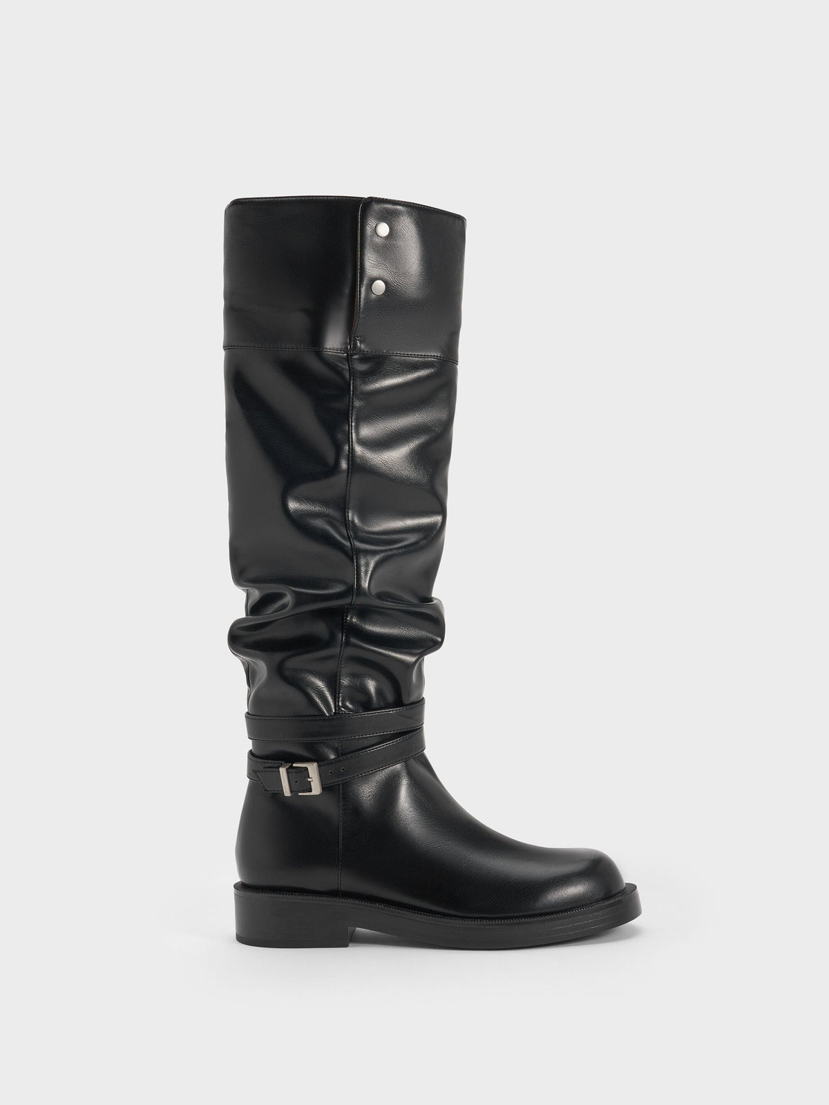 CHARLES & KEITH Top Pick | Eilis Thigh-High Boots - Black