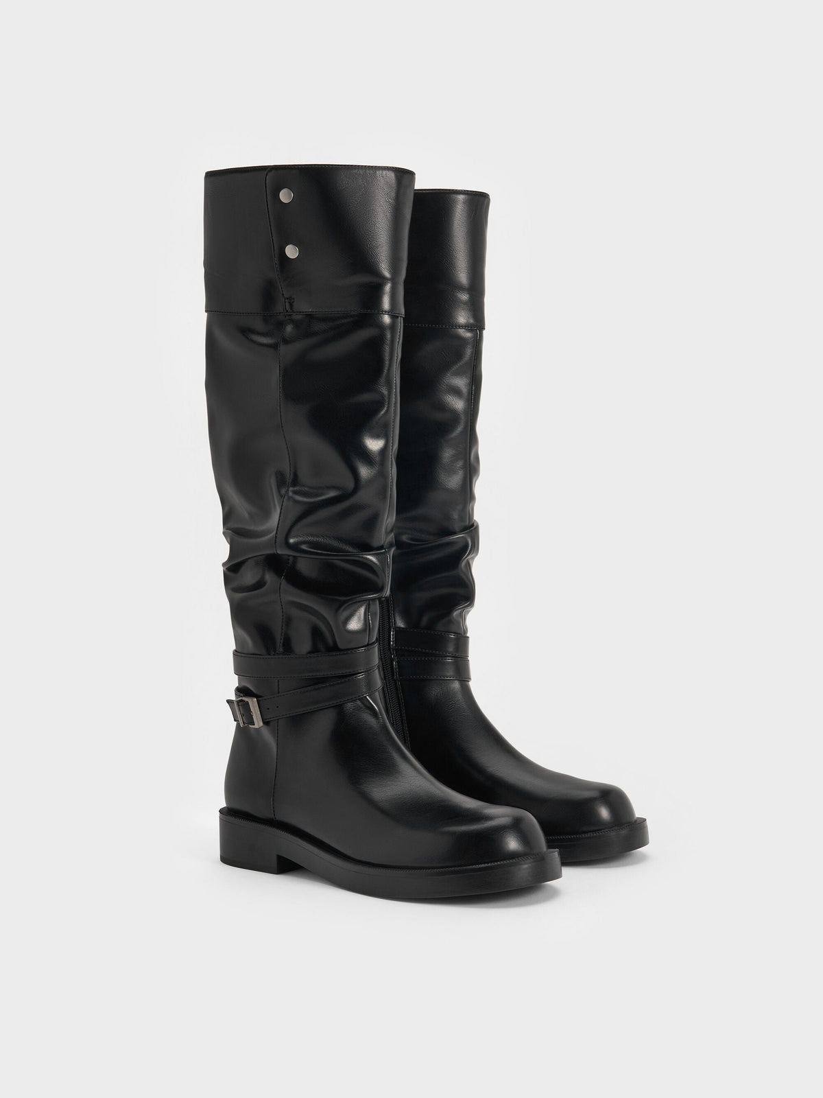 CHARLES & KEITH Top Pick | Eilis Thigh-High Boots - Black
