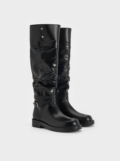 CHARLES & KEITH Top Pick | Eilis Thigh-High Boots - Black