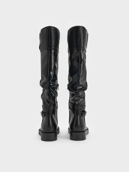 CHARLES & KEITH Top Pick | Eilis Thigh-High Boots - Black