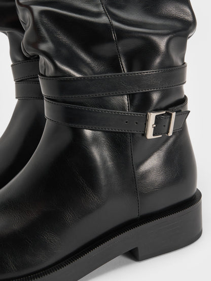 CHARLES & KEITH Top Pick | Eilis Thigh-High Boots - Black
