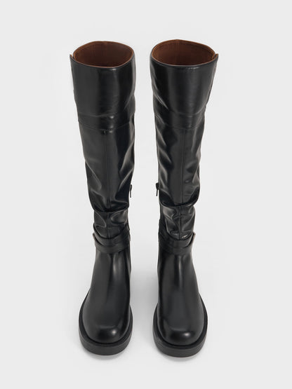 CHARLES & KEITH Top Pick | Eilis Thigh-High Boots - Black