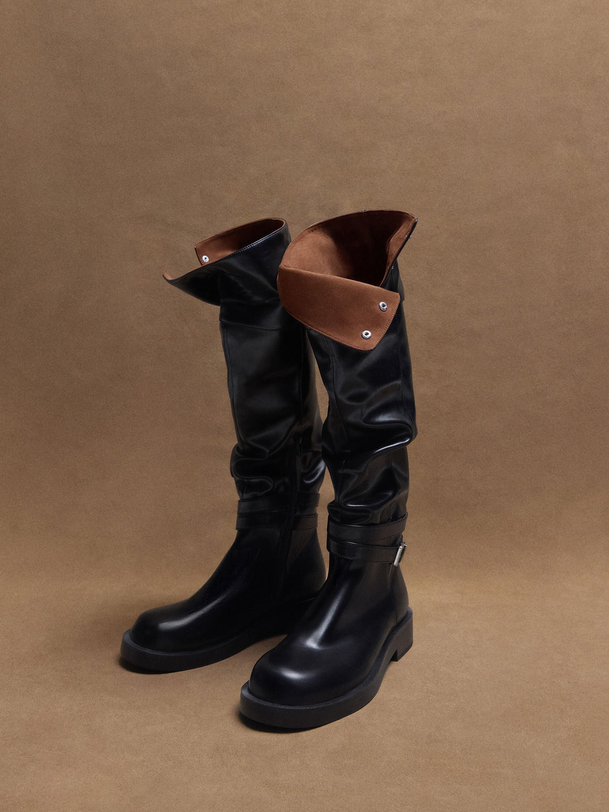 CHARLES & KEITH Top Pick | Eilis Thigh-High Boots - Black