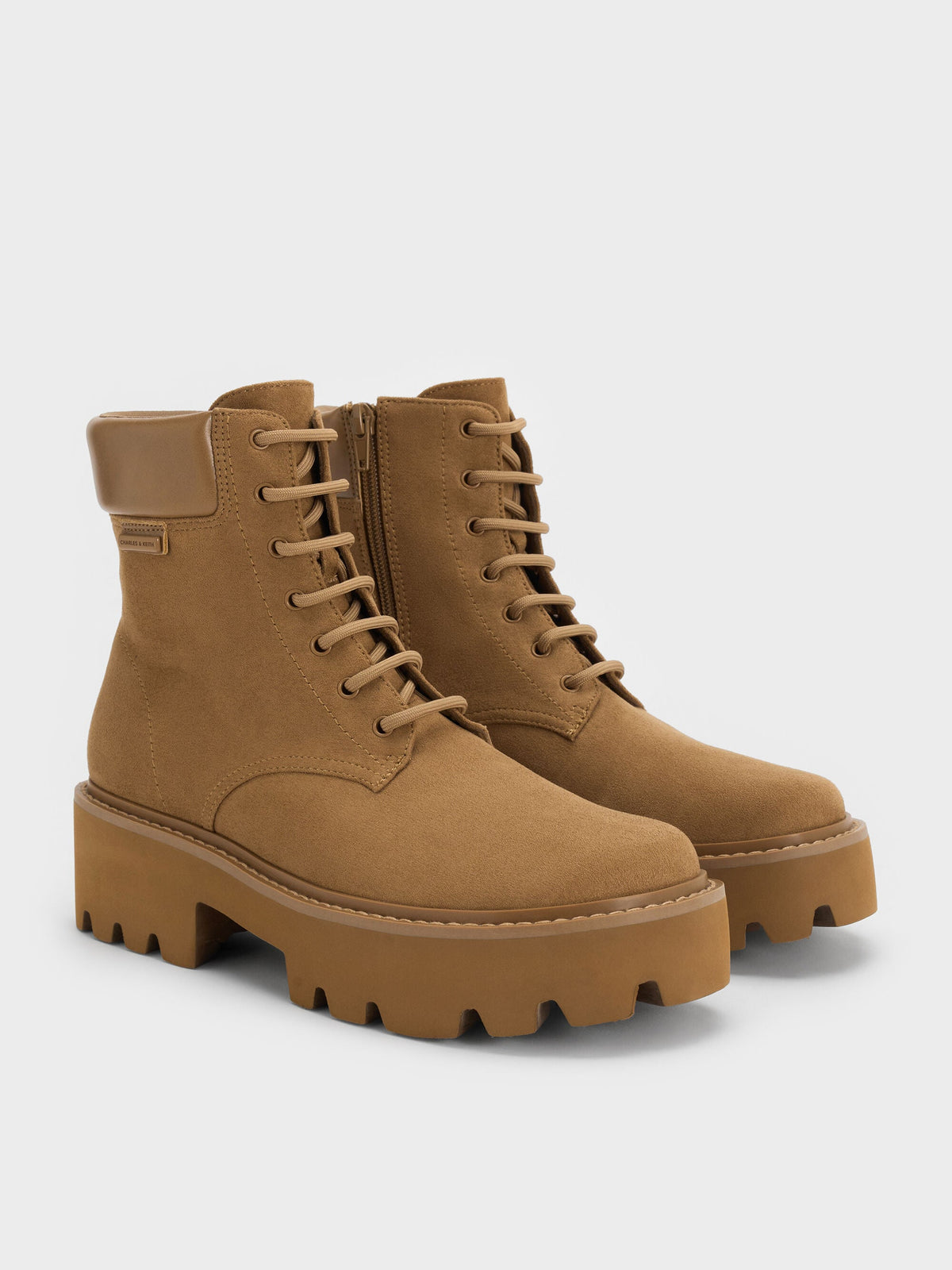 CHARLES & KEITH Best Price | Ripley Ridged-Sole Ankle Boots - Sand