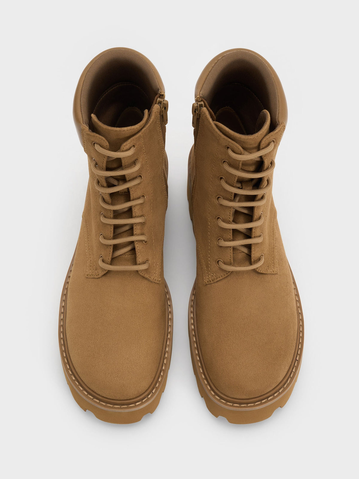 CHARLES & KEITH Best Price | Ripley Ridged-Sole Ankle Boots - Sand