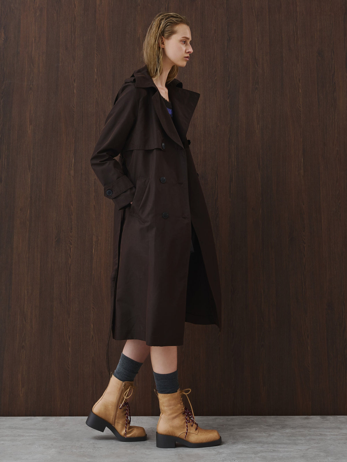 CHARLES & KEITH Great Value | Logan Double-Lace Calf Boots - Sand