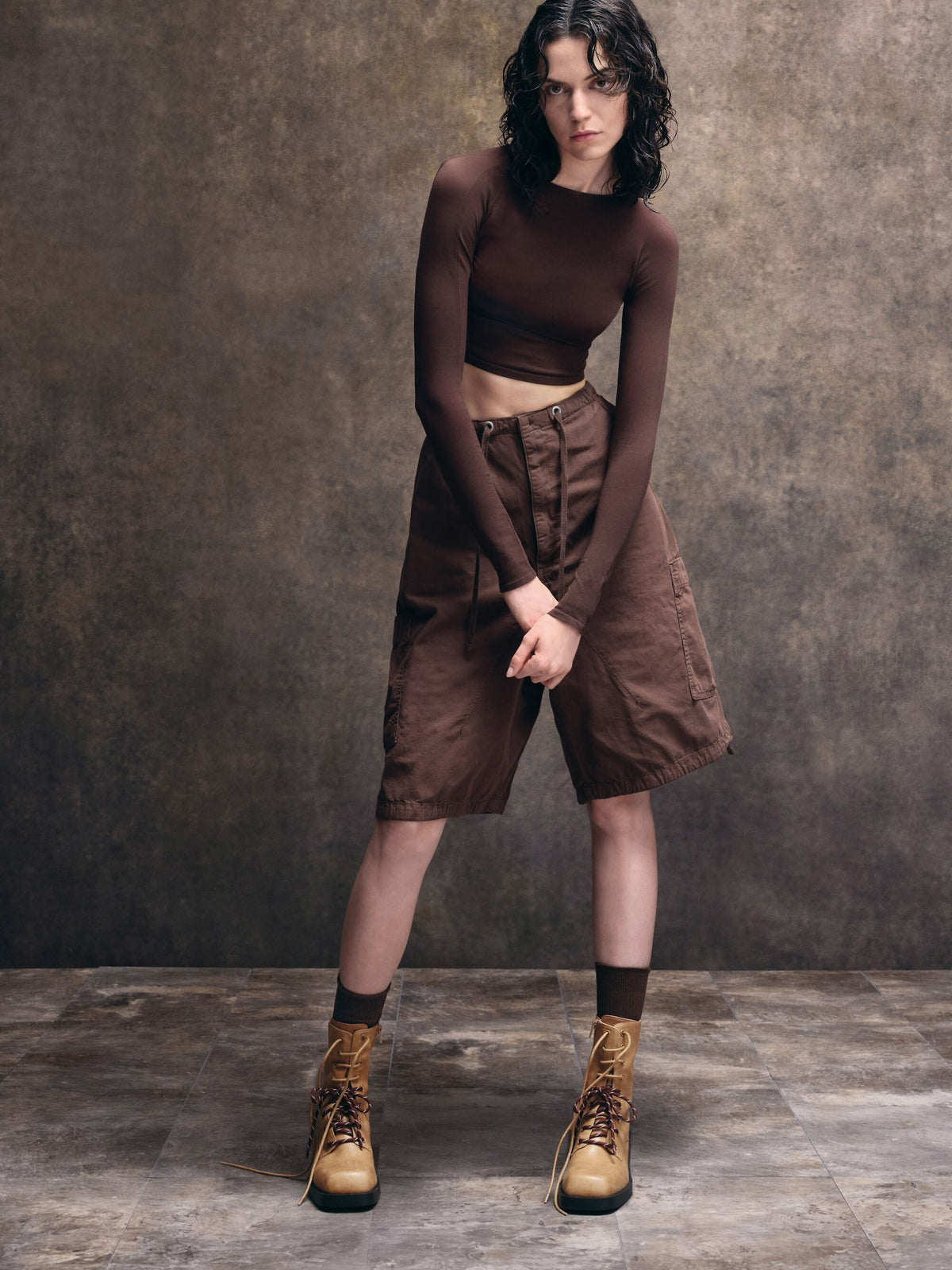 CHARLES & KEITH Great Value | Logan Double-Lace Calf Boots - Sand
