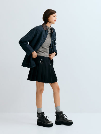 CHARLES & KEITH Signature | Eliot Platform Combat Boots - Grey