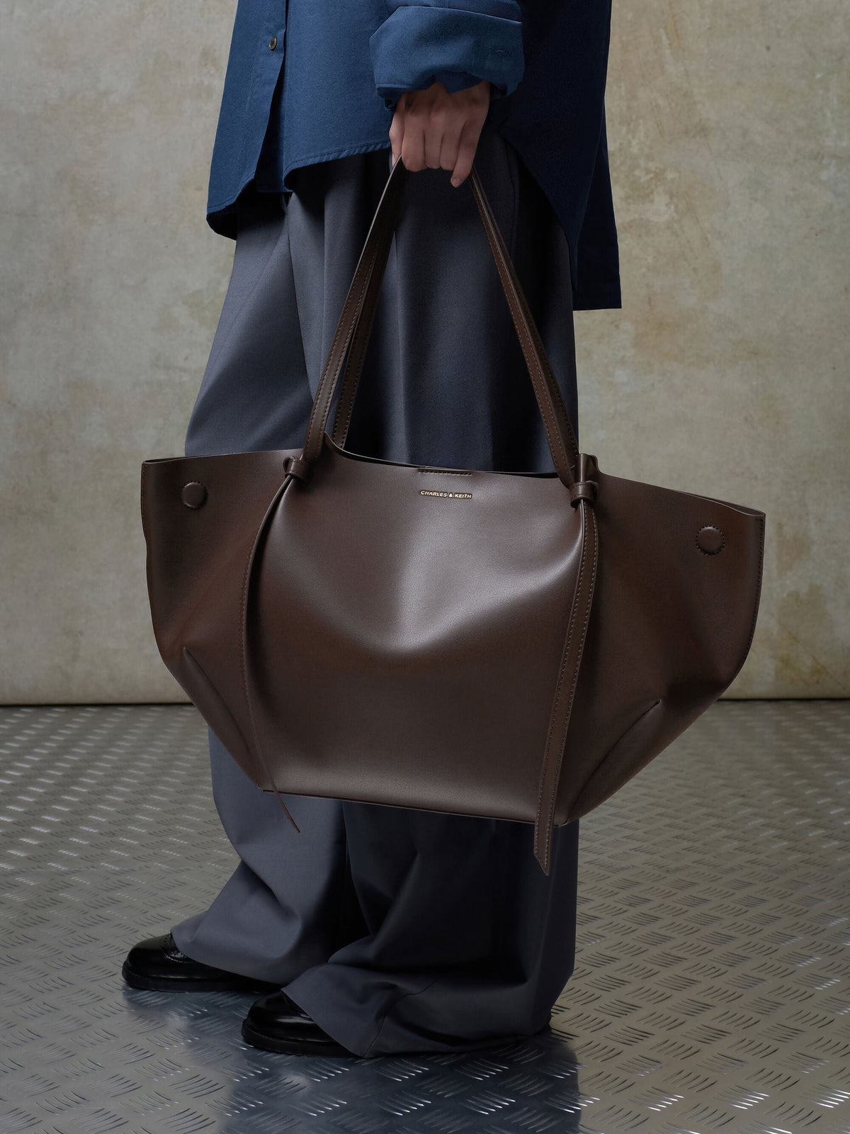 CHARLES & KEITH Discount | XL Calla Tote Bag - Espresso Brown