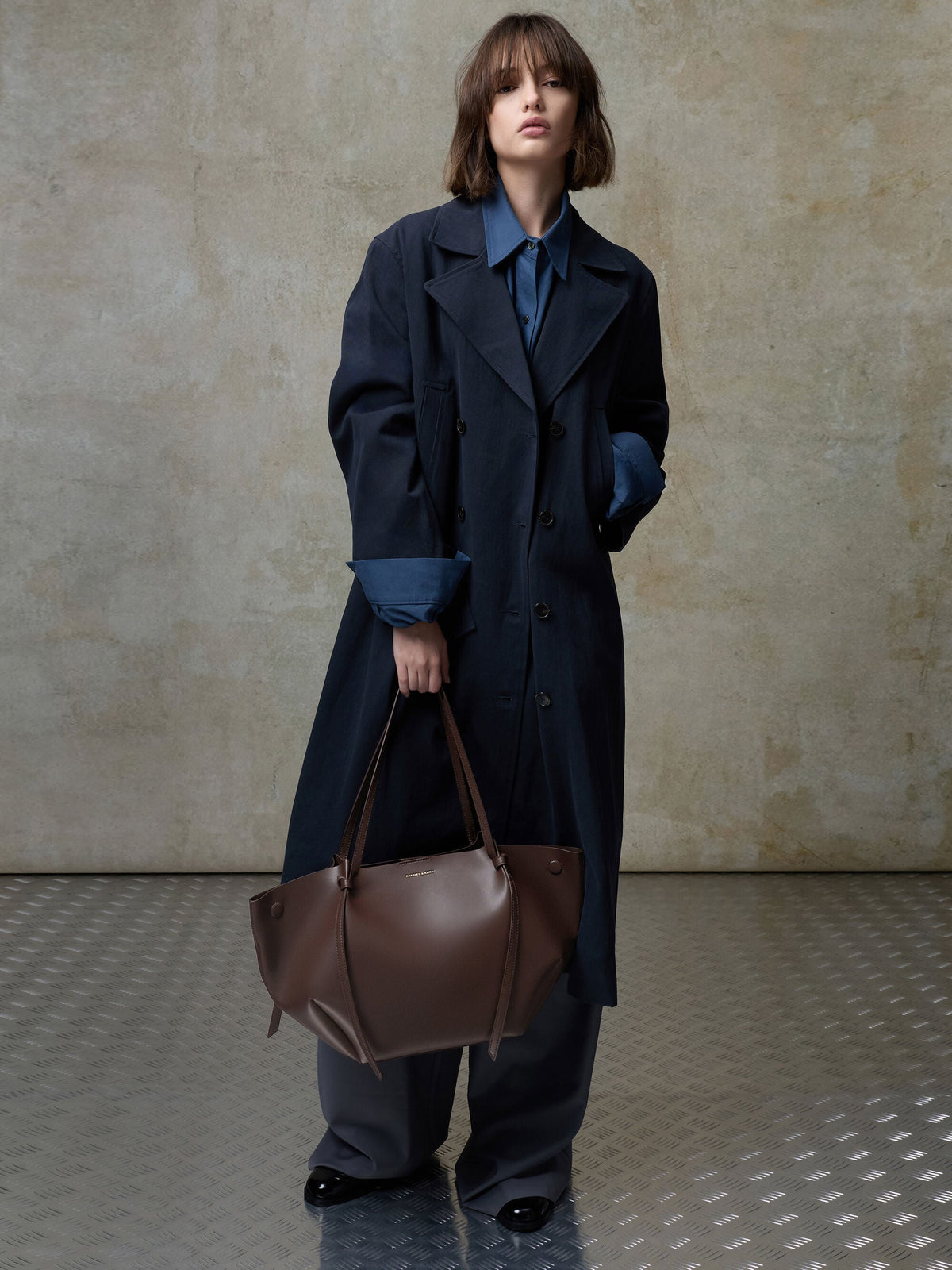 CHARLES & KEITH Discount | XL Calla Tote Bag - Espresso Brown