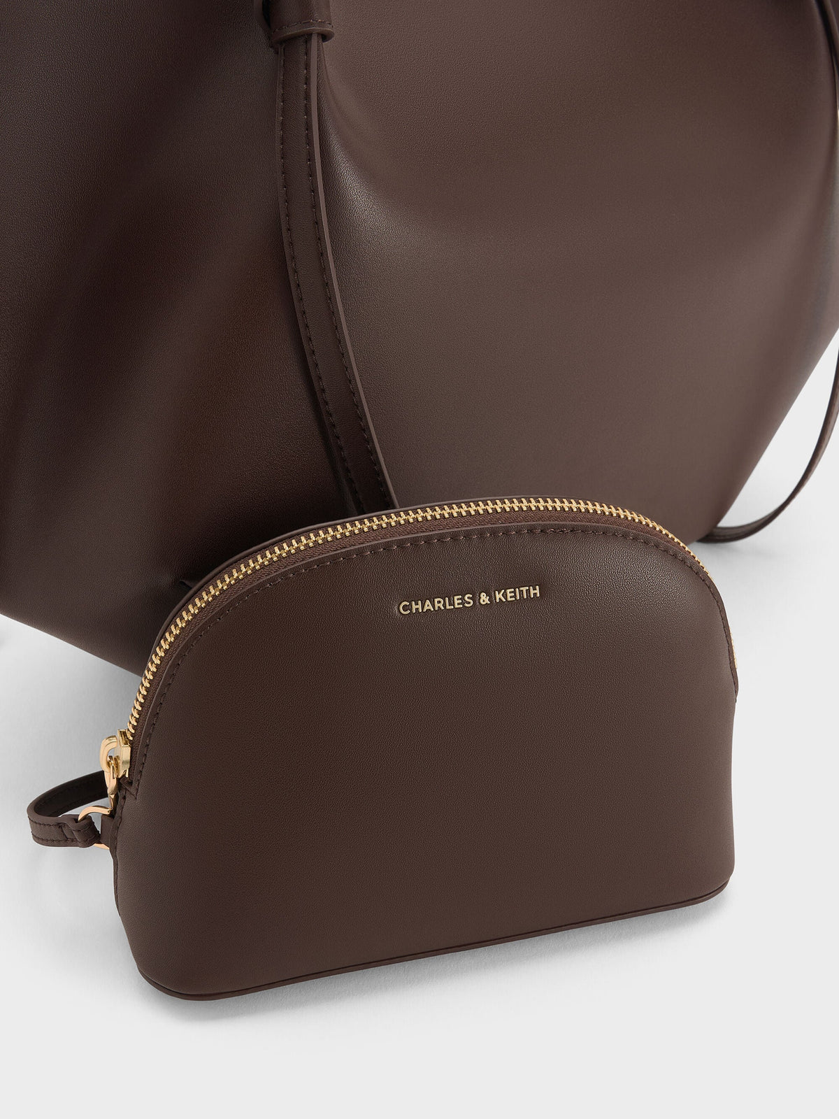 CHARLES & KEITH Discount | XL Calla Tote Bag - Espresso Brown