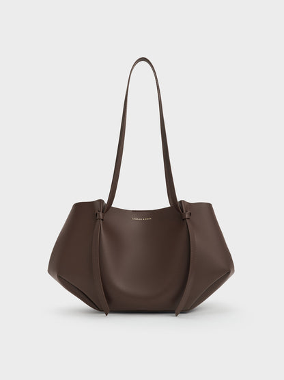 CHARLES & KEITH Quality | Calla Tote Bag - Espresso Brown