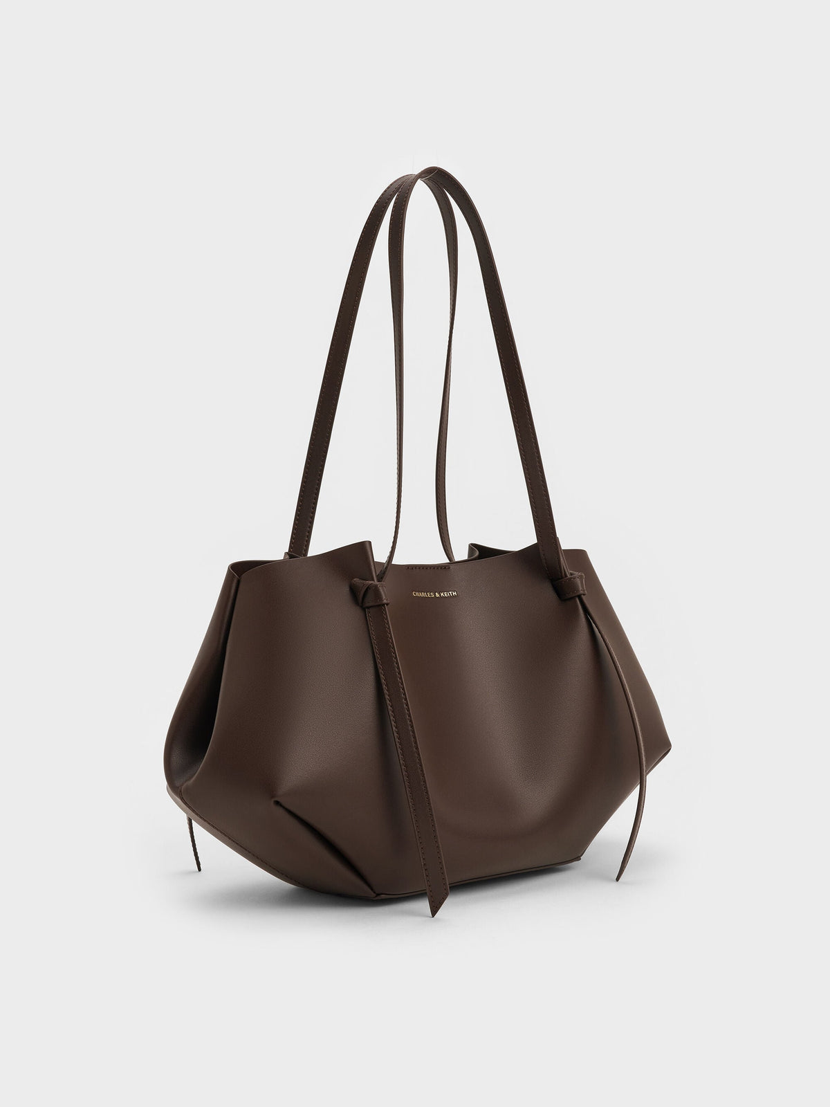 CHARLES & KEITH Quality | Calla Tote Bag - Espresso Brown
