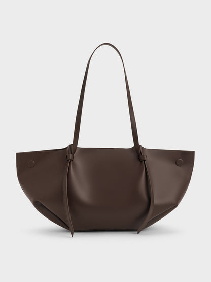 CHARLES & KEITH Quality | Calla Tote Bag - Espresso Brown