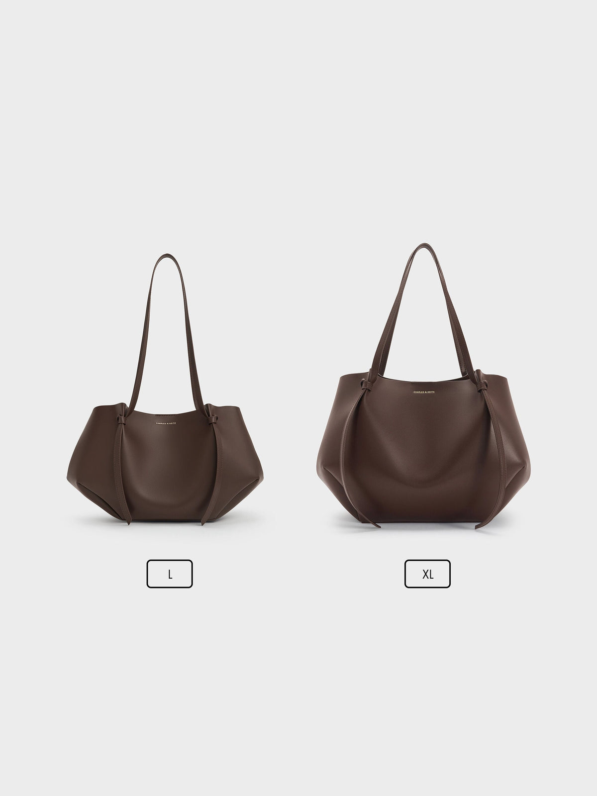 CHARLES & KEITH Quality | Calla Tote Bag - Espresso Brown