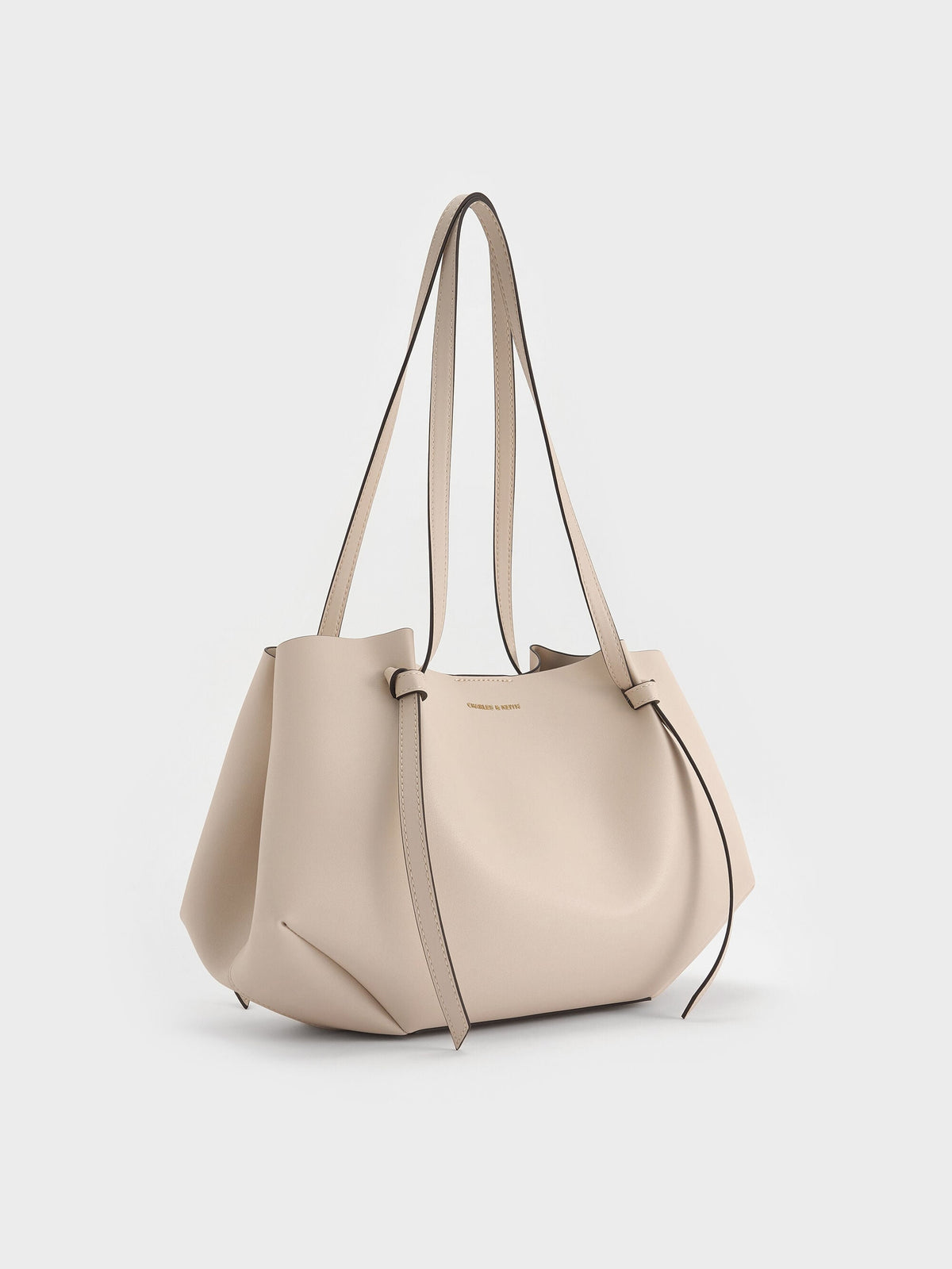 CHARLES & KEITH Trusted | Calla Tote Bag - Oat