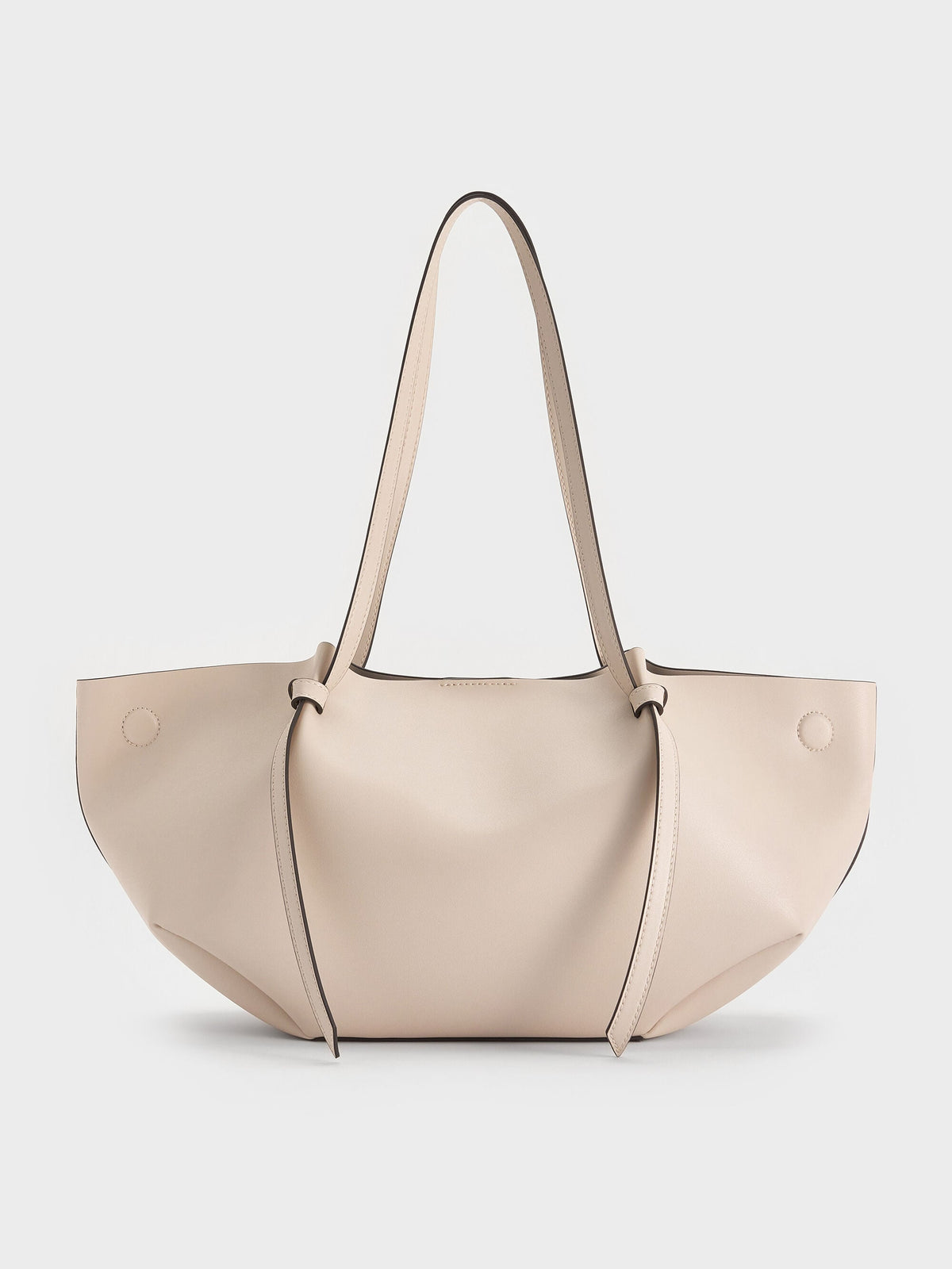 CHARLES & KEITH Trusted | Calla Tote Bag - Oat