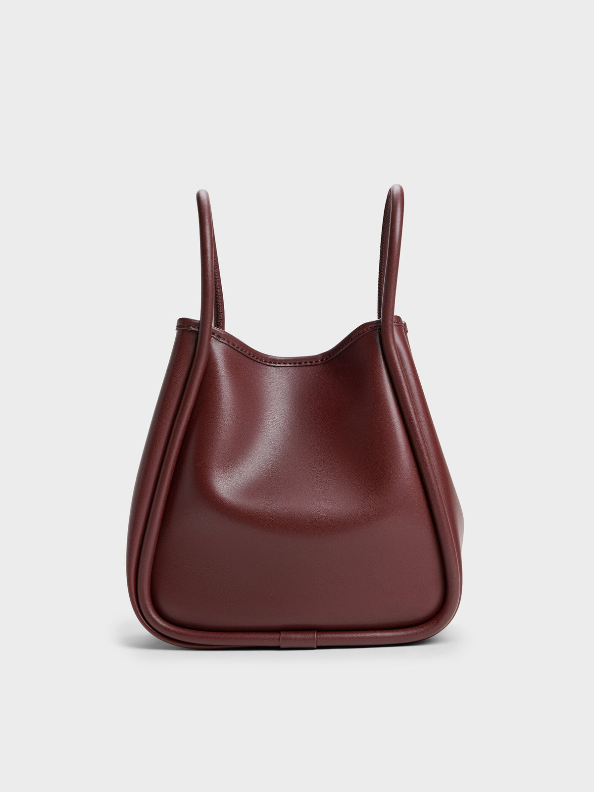 CHARLES & KEITH Quality | Mini Lyla Tubular Tote Bag - Mulberry Plum