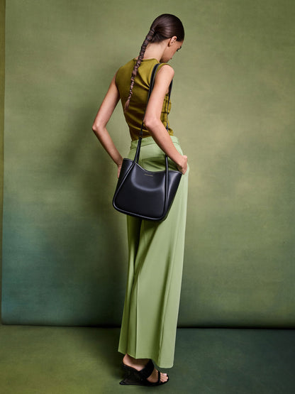 CHARLES & KEITH New | Mini Lyla Tubular Tote Bag - Black