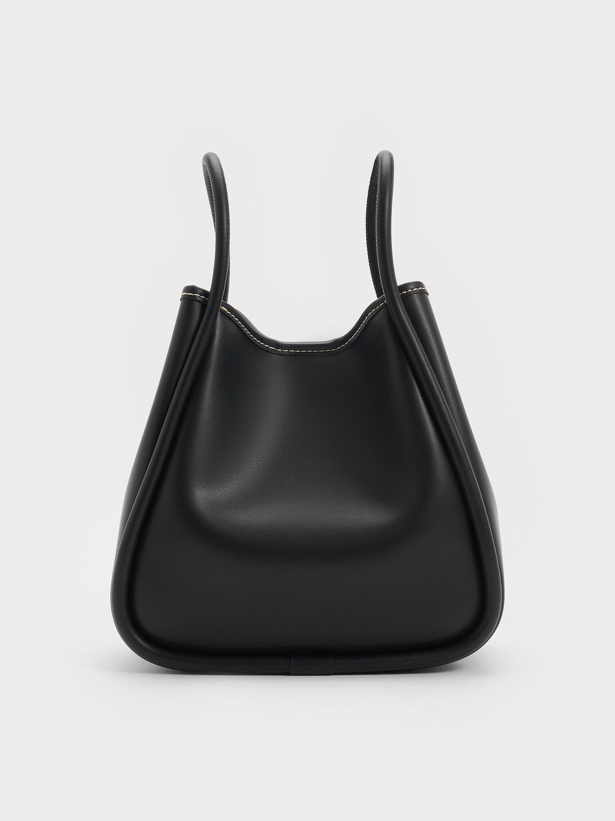 CHARLES & KEITH New | Mini Lyla Tubular Tote Bag - Black